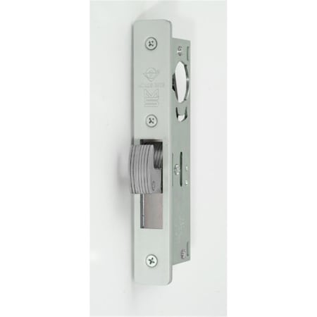 Invernadero 1.125 in. MS Deadlock Flat Faceplate Hook Bolt, Clear Anodized Aluminum IN3232756